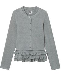 B+ AB - Ruffled Cardigan - Lyst