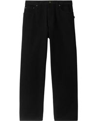 Burberry - Jean Ample À Logo Appliqué - Lyst