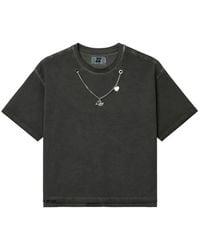 Izzue - Chain-Detail T-Shirt - Lyst