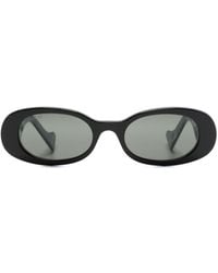 Gucci - GG Sonnenbrille mit ovalem Gestell - Lyst