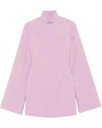 Solace London - Funnel-Neck Mini Dress - Lyst