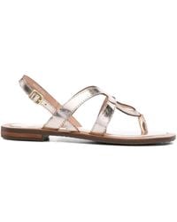 Geox - Sozy Leather Buckled Sandals - Lyst