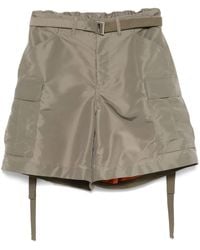 Sacai - ベルテッド ショートパンツ - Lyst