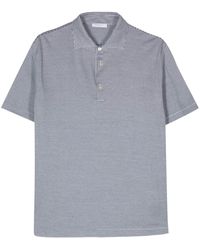 Boglioli - Striped Cotton Polo Shirt - Lyst
