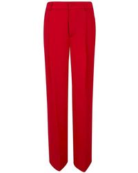 Ralph Lauren - Georgette Pleated Tailored Trousers - Lyst