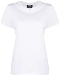 A.P.C. - Crew-neck Fitted T-shirt - Lyst