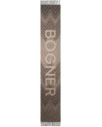 Bogner - Logo-Jacquard Fringed Scarf - Lyst
