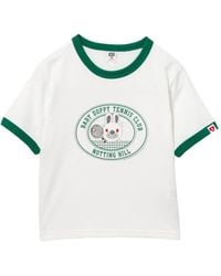 AAPE BY A BATHING AP - Graphic-Print Crew Neck T-Shirt - Lyst