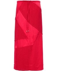 Cult Gaia - Patchwork Midi Skirt - Lyst