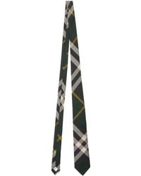Burberry - Cravate en soie à carreaux - Lyst
