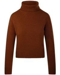 Be You - Roll-Neck Ribbed-Trim Jumper - Lyst