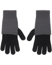 MM6 by Maison Margiela - Gants Bicolores En Maille - Lyst