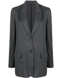 Brunello Cucinelli - Blazer En Cachemire À Simple Boutonnage - Lyst