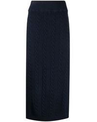 Woolrich - Cable Virgin-Wool Skirt - Lyst