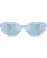 Swarovski - Cat-Eye-Sonnenbrille mit Kristallen - Lyst