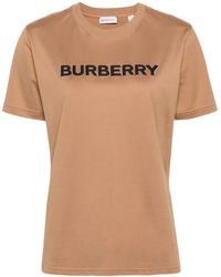 Burberry - Katoenen T-Shirt Met Logoprint - Lyst