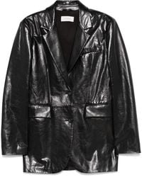 Sportmax - Leather Jacket - Lyst