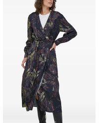 Mos Mosh - Belted Printed Midi Dress - Lyst