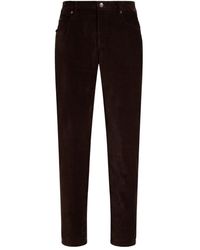 Dolce & Gabbana - Hose Aus Samt - Lyst