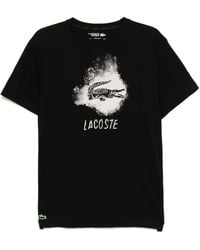 Lacoste - Ultra Dry Graphic Sport T-Shirt - Lyst