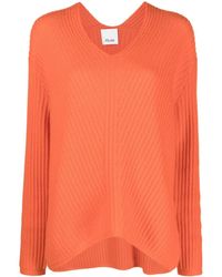 Allude - Ribbed-knit Cashmere Sweatshirt - Lyst