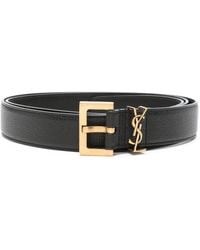 Saint Laurent - Cassandre レザーベルト - Lyst