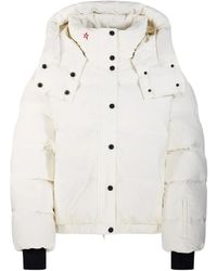Perfect Moment - Logo-Print Hooded Puffer Jacket - Lyst