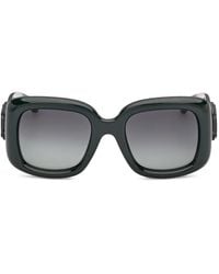 Max Mara Eyewear - Logo-Plaque Square-Frame Sunglasses - Lyst