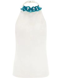 JW Anderson - Top de bikini con cuello halter - Lyst