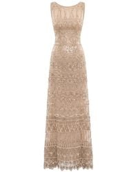 Saiid Kobeisy - Sequin-Embellished Embroidered Maxi Dress - Lyst