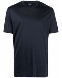 Giorgio Armani - T-Shirt mit Rundhalsausschnitt - Lyst