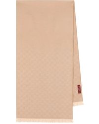Gucci - Bufanda con monograma y flecos - Lyst