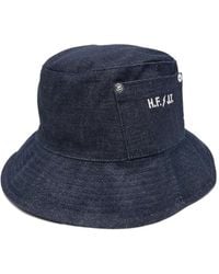 A.P.C. - Logo-Print Bucket Hat - Lyst