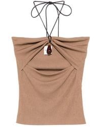 Nanushka - Cut-Out Strap Bandeau Top - Lyst