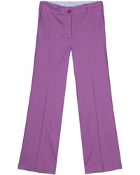 Alysi - Pressed-crease Tailored Trousers - Lyst