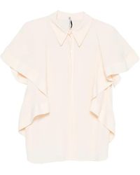 Liviana Conti - Ruffled Short-Sleeve Blouse - Lyst