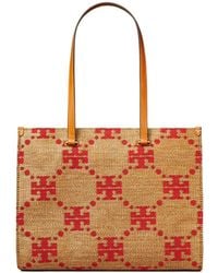 Tory Burch - T Monogram Woven Tote Bag - Lyst