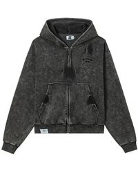 Izzue - Hoodie À Logo Brodé Délavé - Lyst
