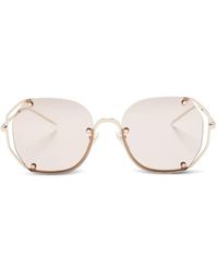Emporio Armani - ジオメトリックフレーム サングラス - Lyst