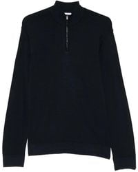 Sunspel - Quarter-Zip Wool Sweater - Lyst