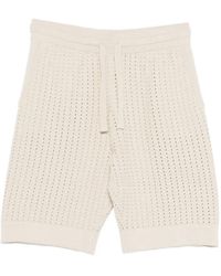 Paolo Pecora - Open-Knit Drawstring Shorts - Lyst
