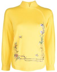 Shiatzy Chen - Renascent Collection Floral-Print Jumper - Lyst
