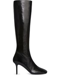 Courreges - Kniehohe Stiefel Mit Eckiger Kappe - Lyst