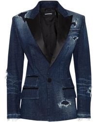 DSquared² - ダメージ デニムジャケット - Lyst