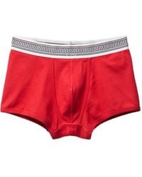Versace - Ribbed Cotton-Jersey Trunks - Lyst