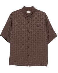 Sandro - Monogram-Pattern Shirt - Lyst