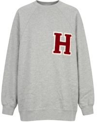 Halfboy - Logo-Patch Raglan-Sleeve Sweatshirt - Lyst