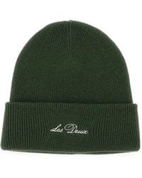 Les Deux - Signature Logo-Embroidered Wool Beanie Hat - Lyst