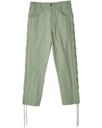 Eckhaus Latta - Lace-up Straight Trousers - Lyst