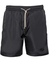 Low Brand - Logo-Patch Drawstring Swim Shorts - Lyst